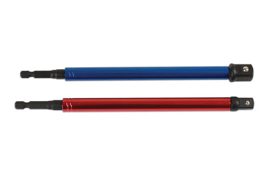 LASER 6984 Socket Adaptor Set With Rotating Sleeve 3/8 & 1/2" Inch Drive Steel