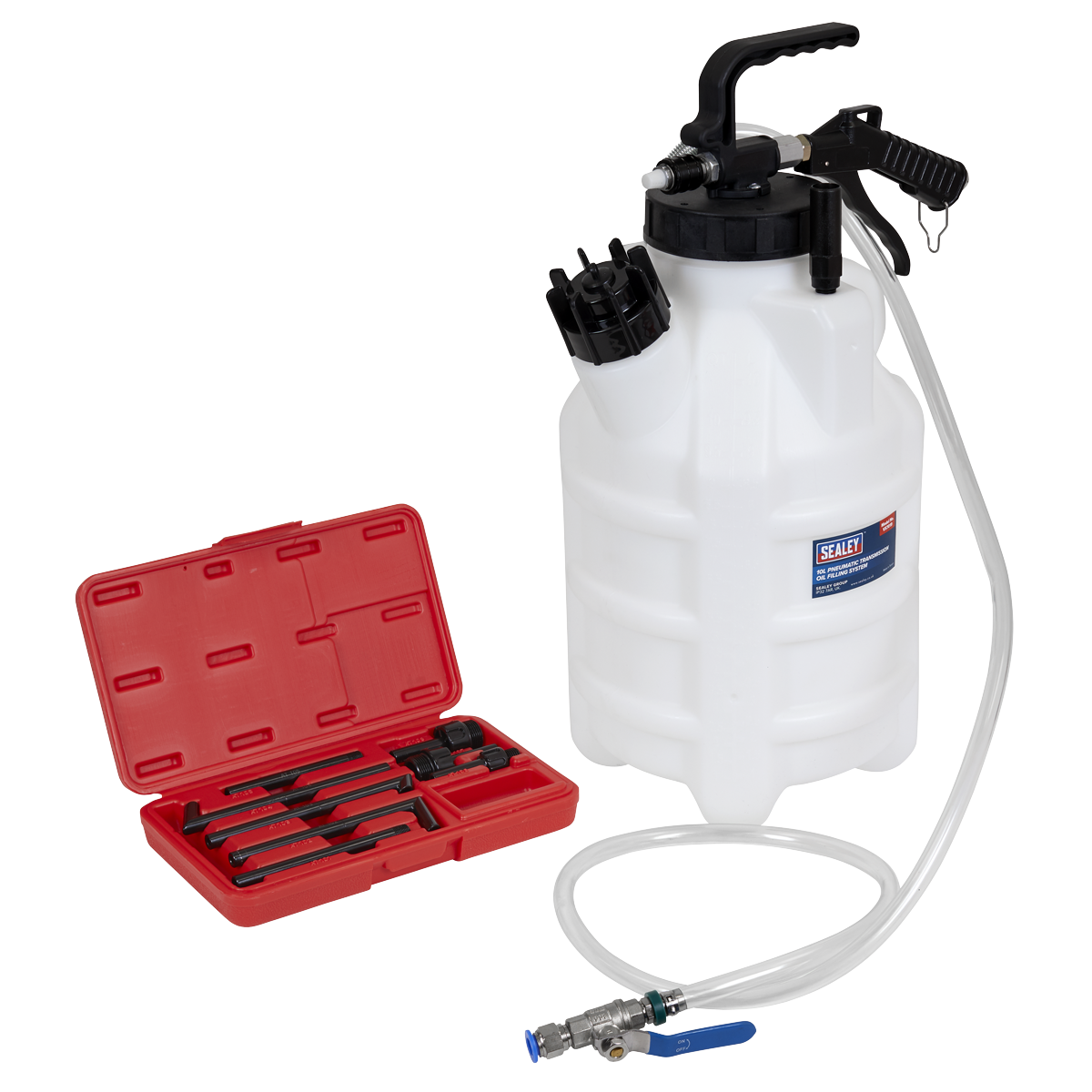 Sealey Pneumatic Transmission Oil Filling System With Safety Valve 10L VS7019