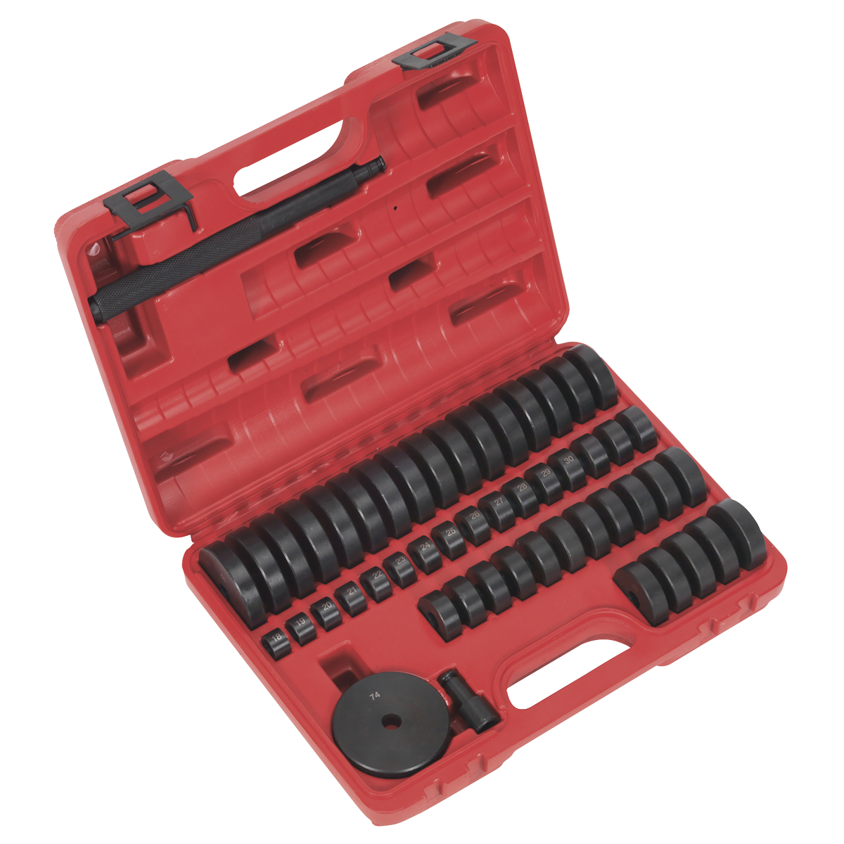 Sealey Bearing Race & Heavy Duty Steel Seal Driver Set 52 Pieces VS7032