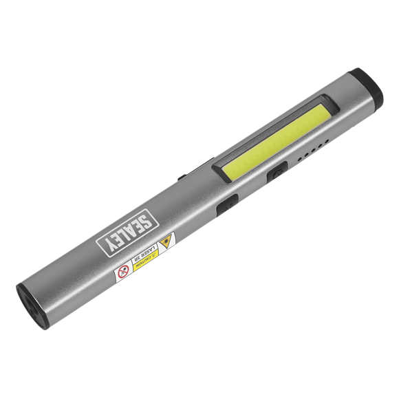 Sealey Rechargeable UV Penlight 5W COB 3W SMD LED With Laser Pointer LED450UV