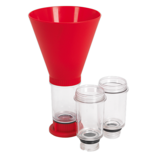 Sealey Engine Oil Funnel 4 Piece Set Fits Various Models No Mess & Spills VS7101
