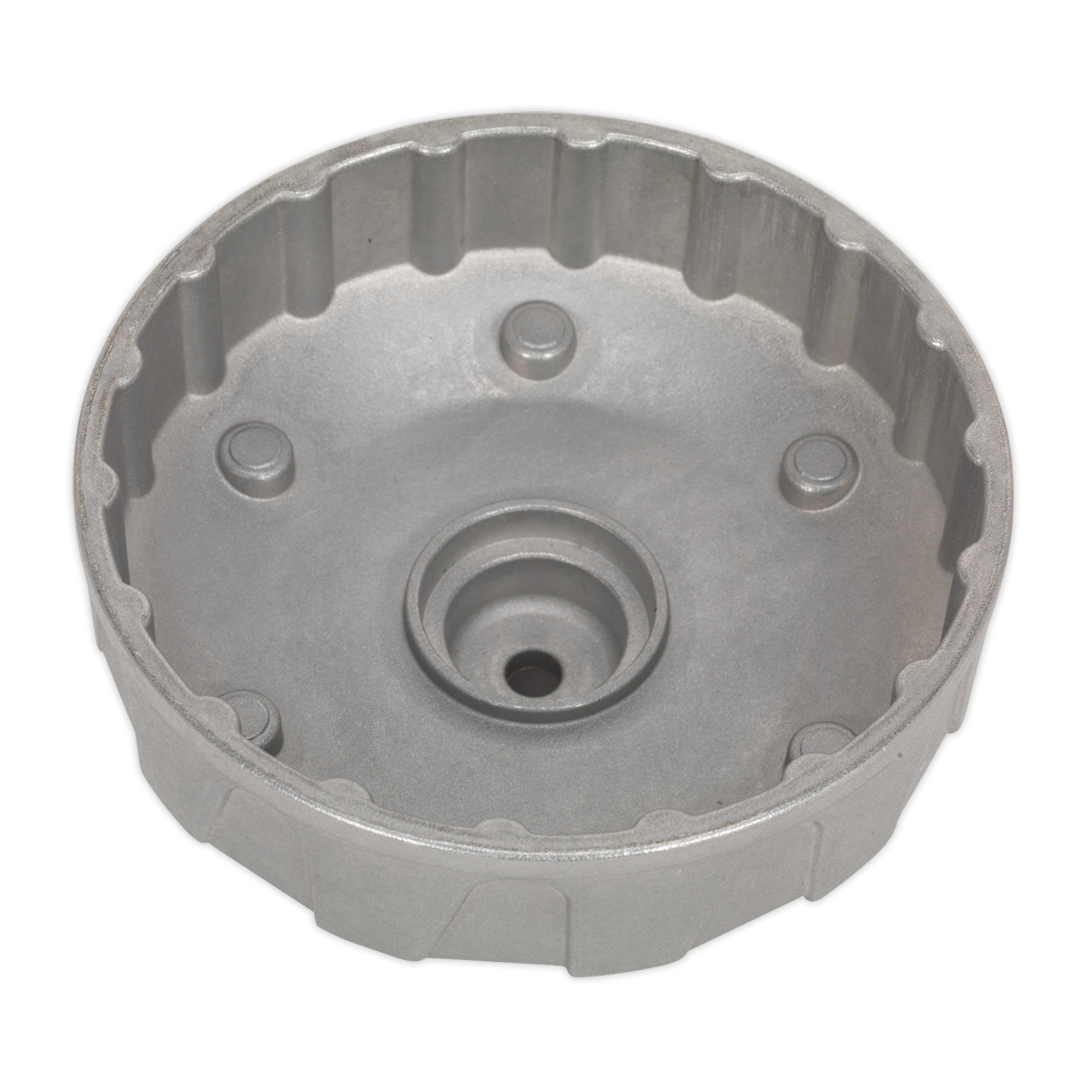 Sealey Ø96mm Oil Filter Cap Wrench 18 Flutes Crowned Top - Renault VS7115