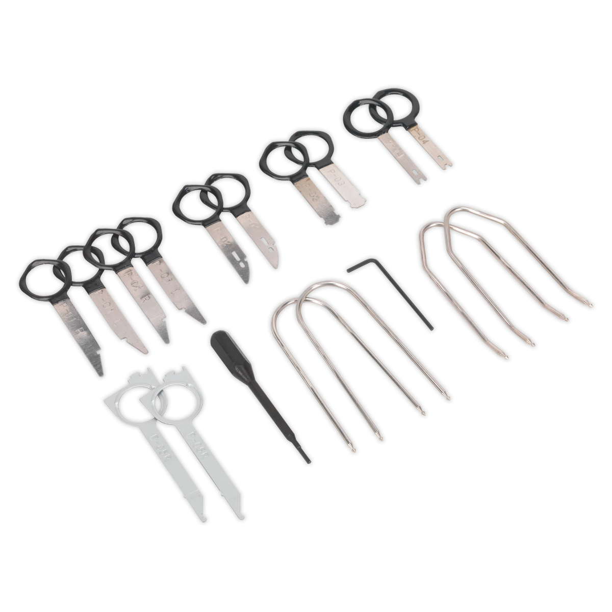Sealey Radio Release Tool Set 20 Pieces For Audi Becker New Blaupunkt VS8041