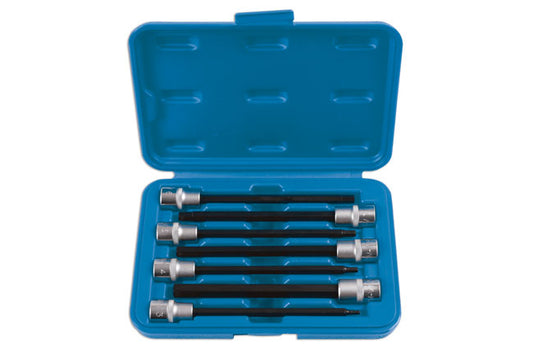LASER 6995 7Pcs Screwdriver Extra Long Hex Socket Bit Set 3/8" Drive CRV Steel