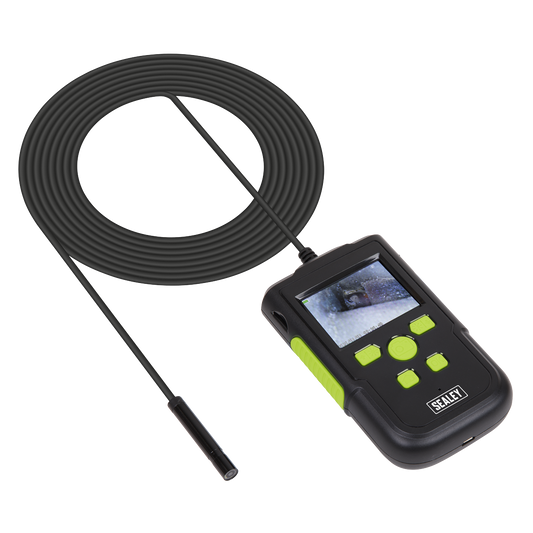 Sealey Ø8mm Camera Video Borescope With 60mm Colour LCD Screen 2m Cable VS8111