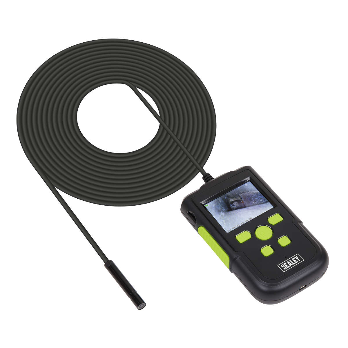Sealey Ø8mm Camera Video Borescope With 60mm Colour LCD Screen 10m Cable VS8112