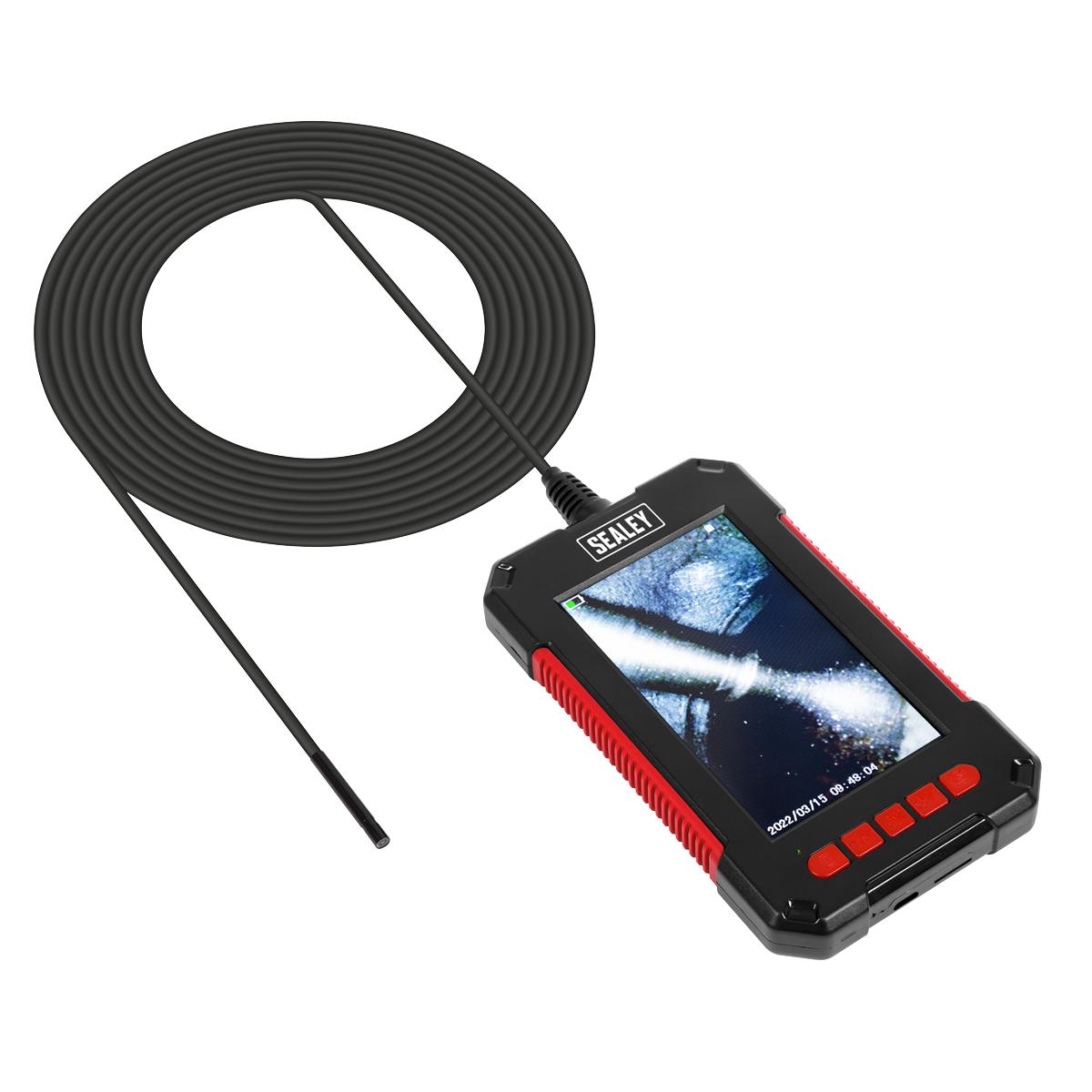 Sealey Tablet Video Borescope Ø3.9mm 2m LCD Inspection Endoscope Camera VS8114