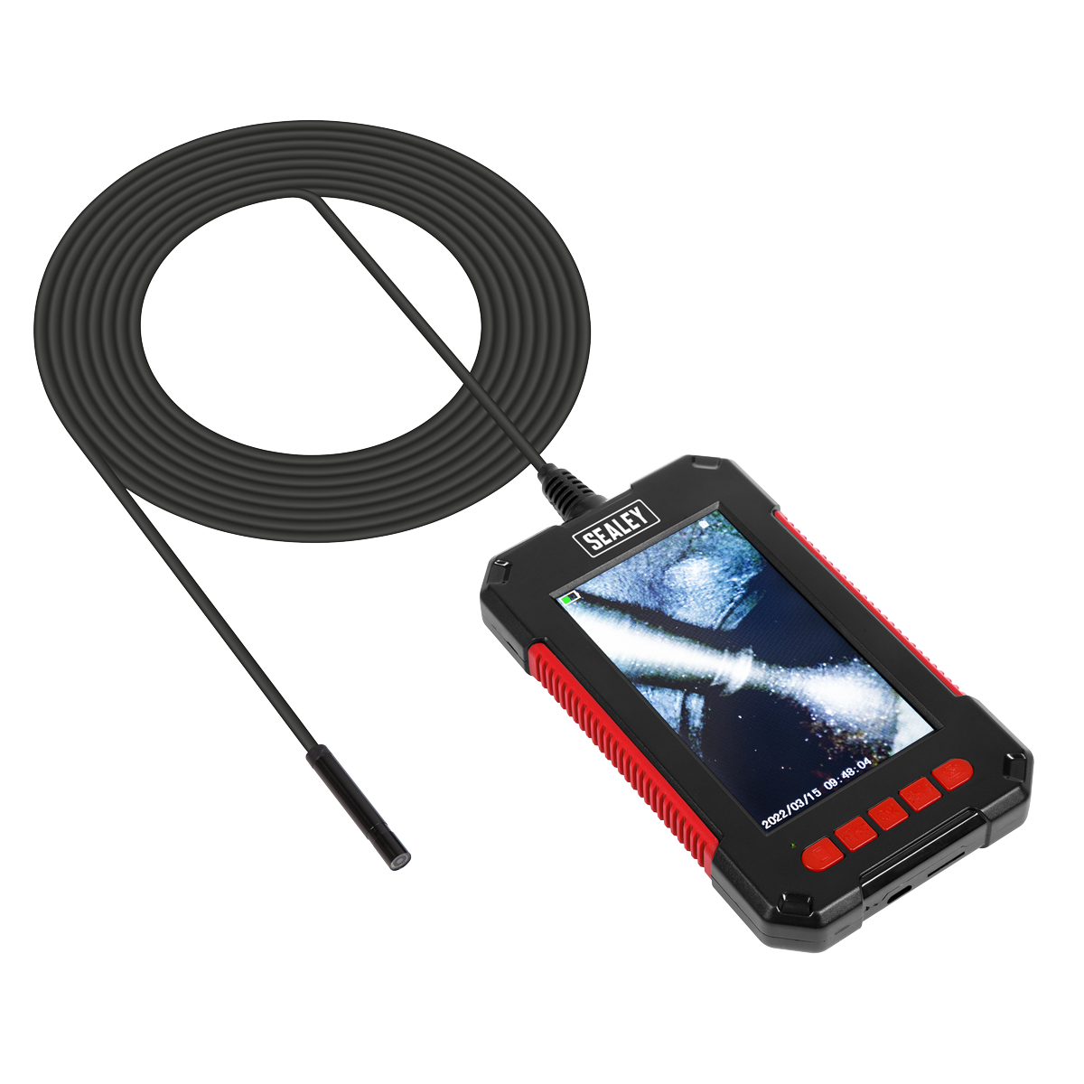 Sealey Tablet Video Borescope Ø5.5mm 2m LCD Inspection Endoscope Camera VS8115