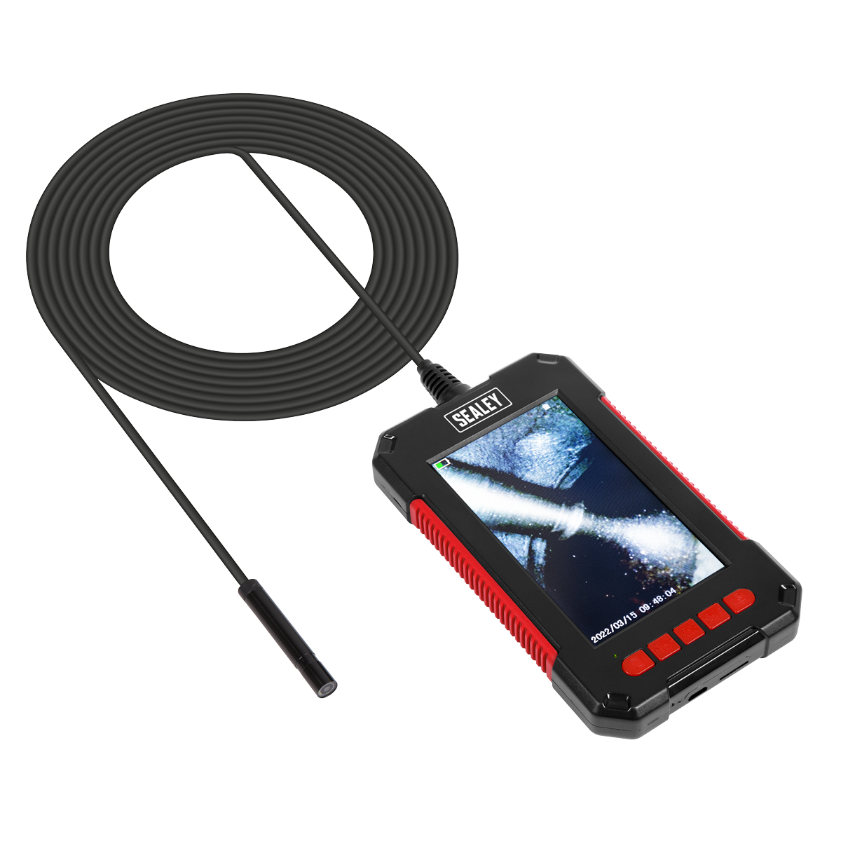 Sealey Tablet Video Borescope Ø8mm 2m LCD Inspection Endoscope Camera VS8116