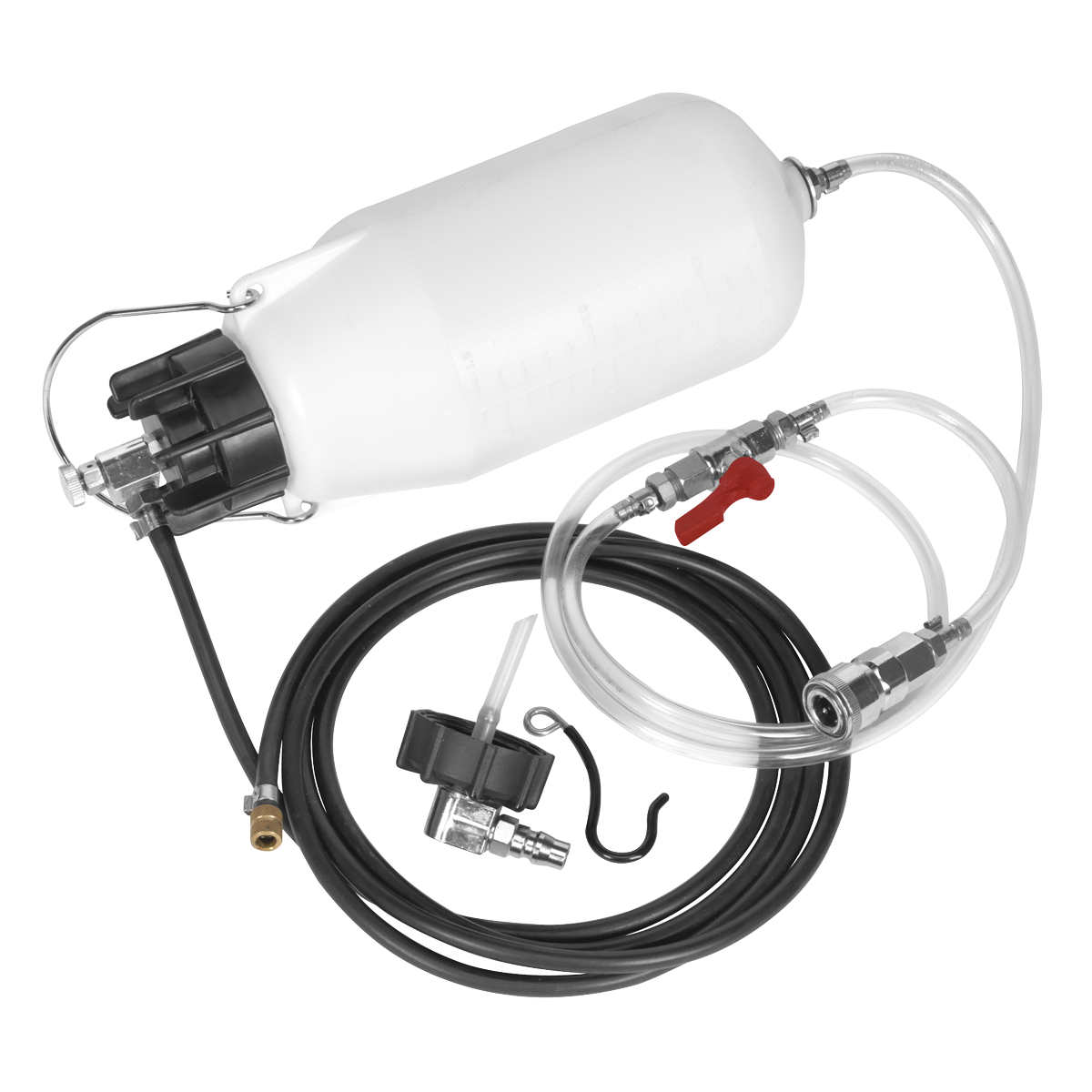 Sealey Pneumatic Brake & Clutch Bleeder With Fluid Shut-Off Valve VS821