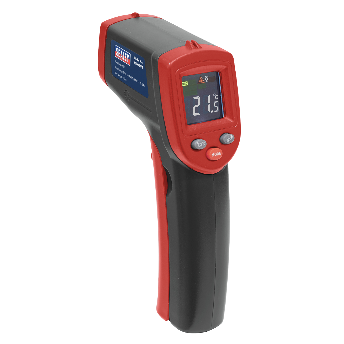 Sealey Infrared Laser Pointer Digital Thermometer 12:1 -50°C To +400°C VS900