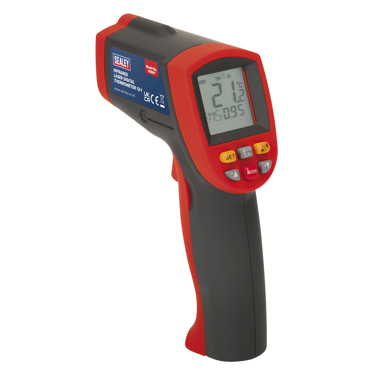 Sealey Infrared Laser Pointer Digital Thermometer 12:1 -50°C To +700°C VS907