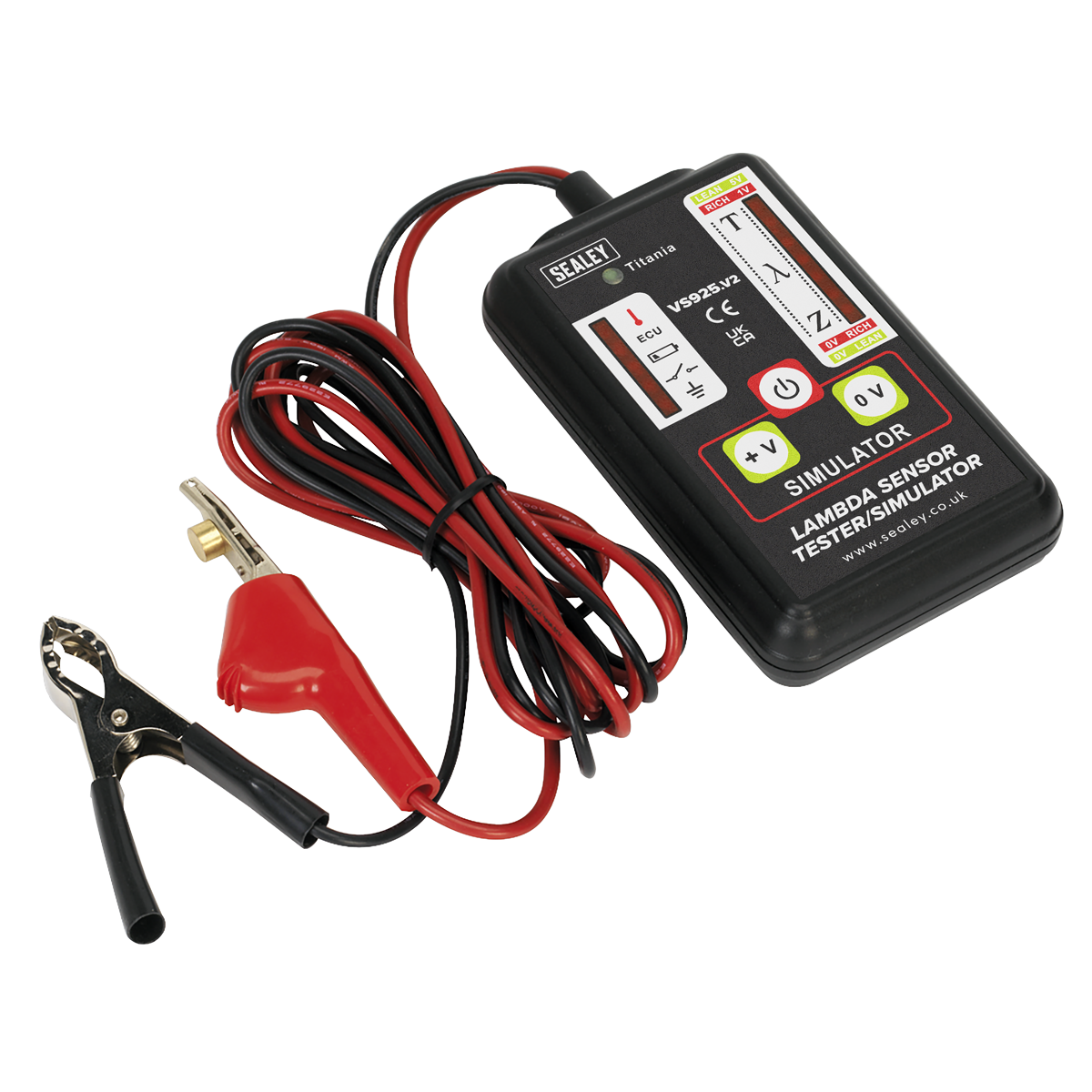 Sealey Lambda Sensor Tester Simulator With Insulation-Piercing Clip VS925