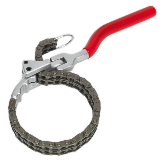 Sealey Oil Filter Chain Wrench With Spring Locking Mechanism Ø60-105mm VS936