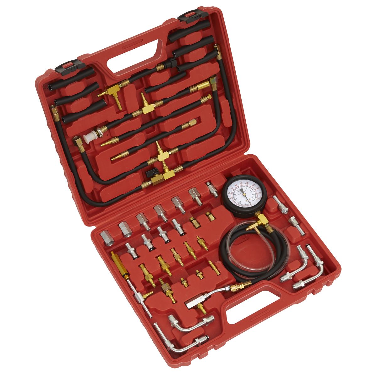 Sealey Fuel Injection Pressure Test Kit With Single High Pressure Gauge VSE212