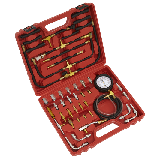 Sealey Fuel Injection Pressure Test Kit With Single High Pressure Gauge VSE212