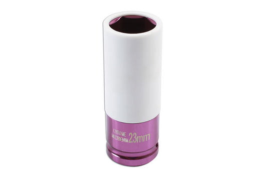 LASER 7013 Alloy Wheel Nut Socket Nickel Plated Protective Sleeve 23mm