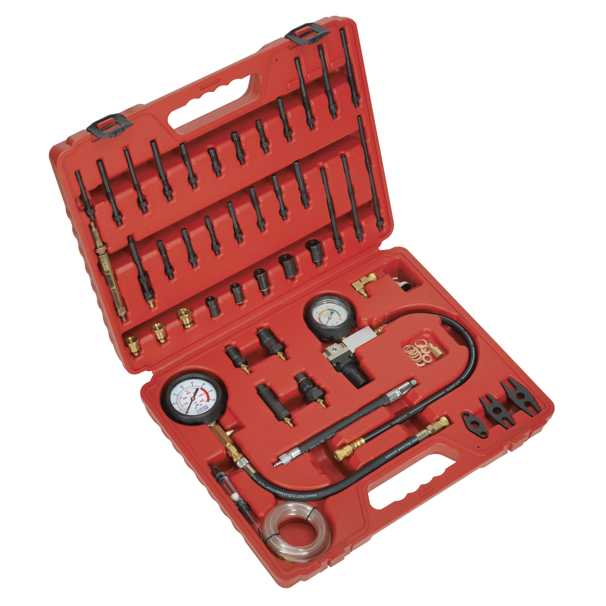 Sealey Diesel & Petrol Compression Leakage & TDC Kit With 600PSI Gauge VSE3156