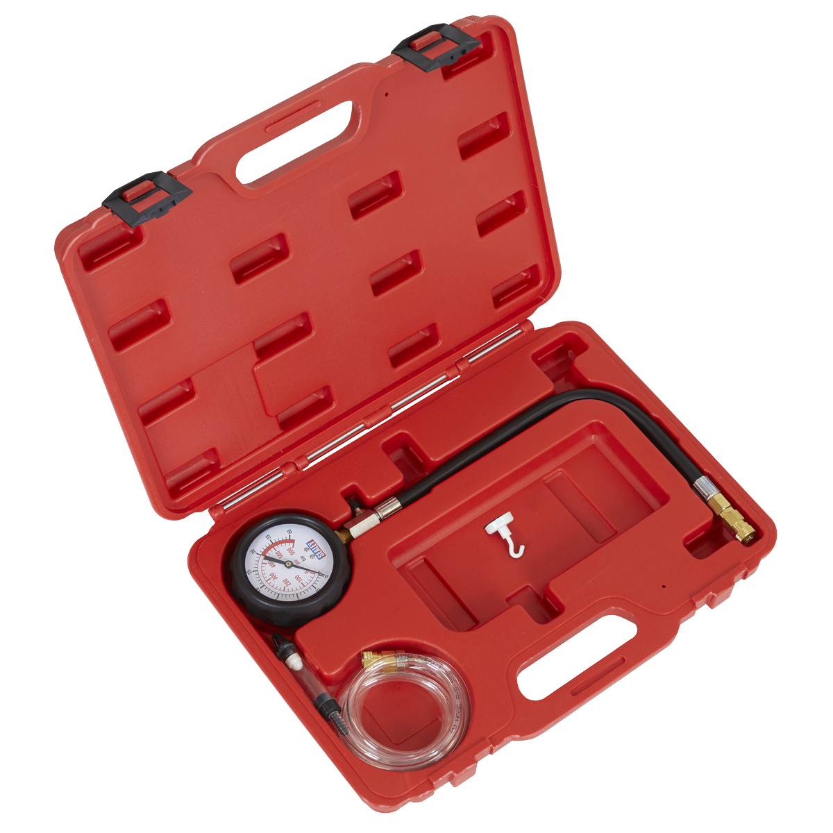 Sealey Diesel Compression Gauge Hose & TDC Base Kit With Storage Case VSE3157