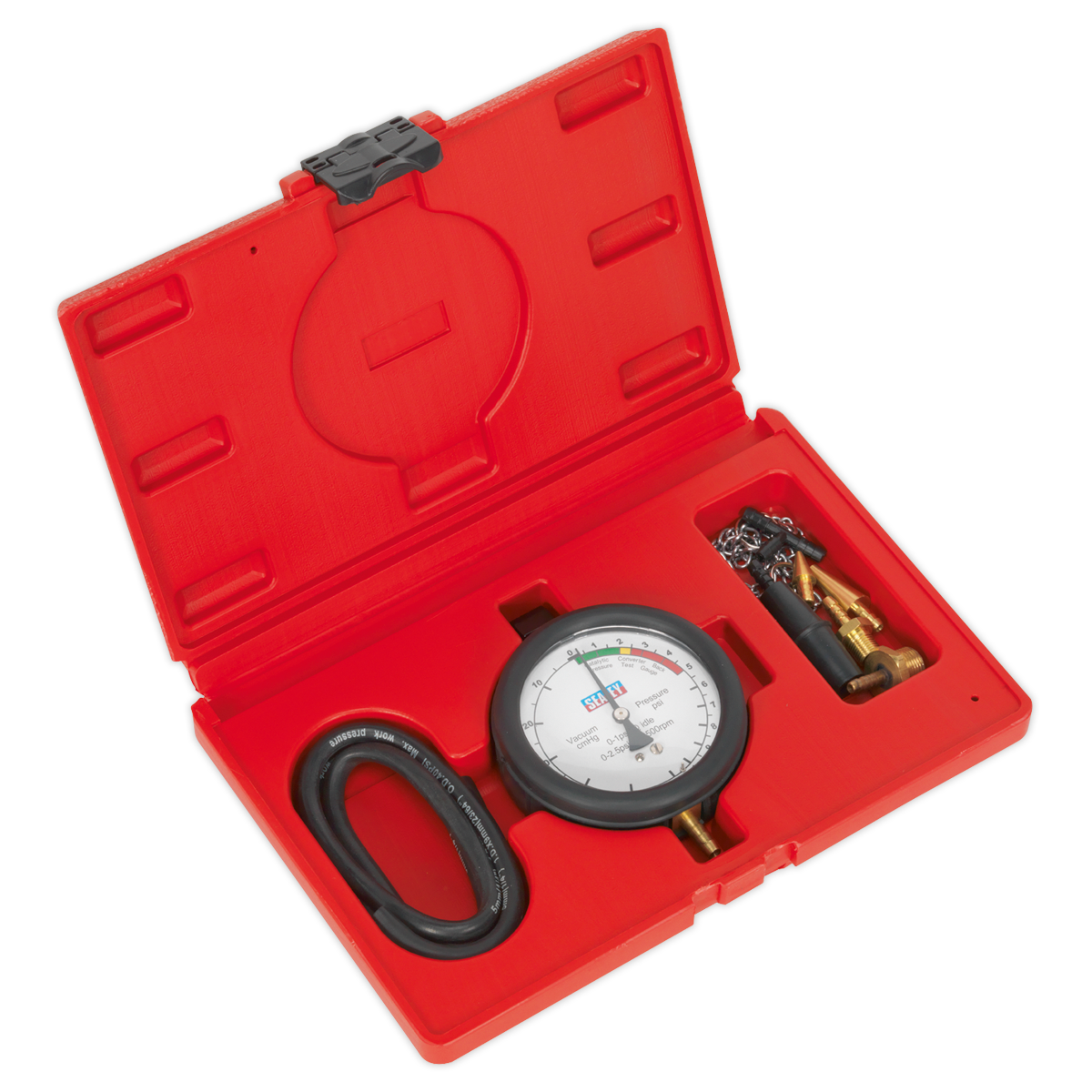 Sealey Catalytic Converter Back Pressure Test Kit With Colour-Coded Scale VSE953
