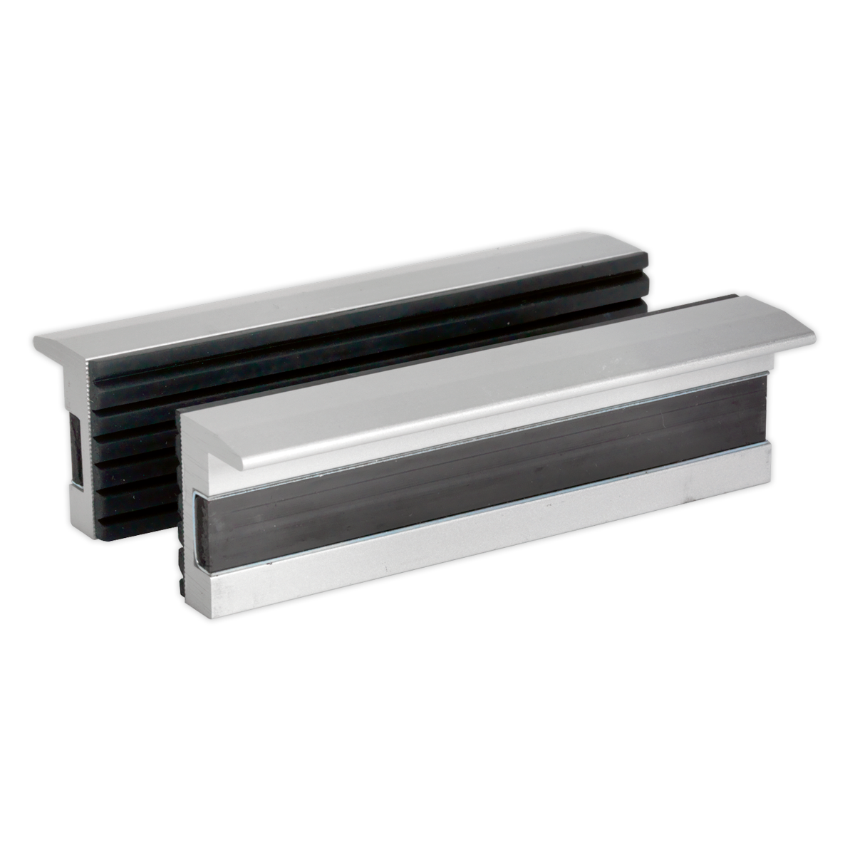 Sealey Soft Jaws For Vices Aluminium Body With Soft Rubber Front - 100mm VSJ100