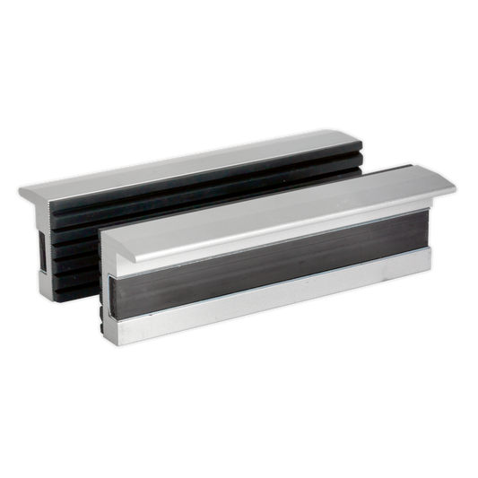 Sealey Soft Jaws For Vices Aluminium Body With Soft Rubber Front - 100mm VSJ100