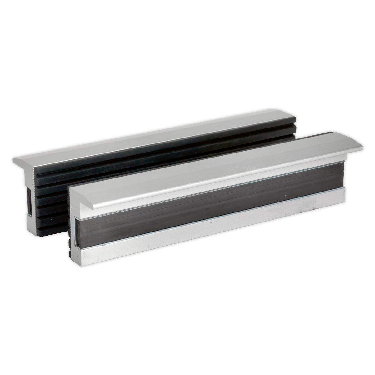 Sealey Soft Jaws For Vices Aluminium Body With Soft Rubber Front 125mm VSJ125