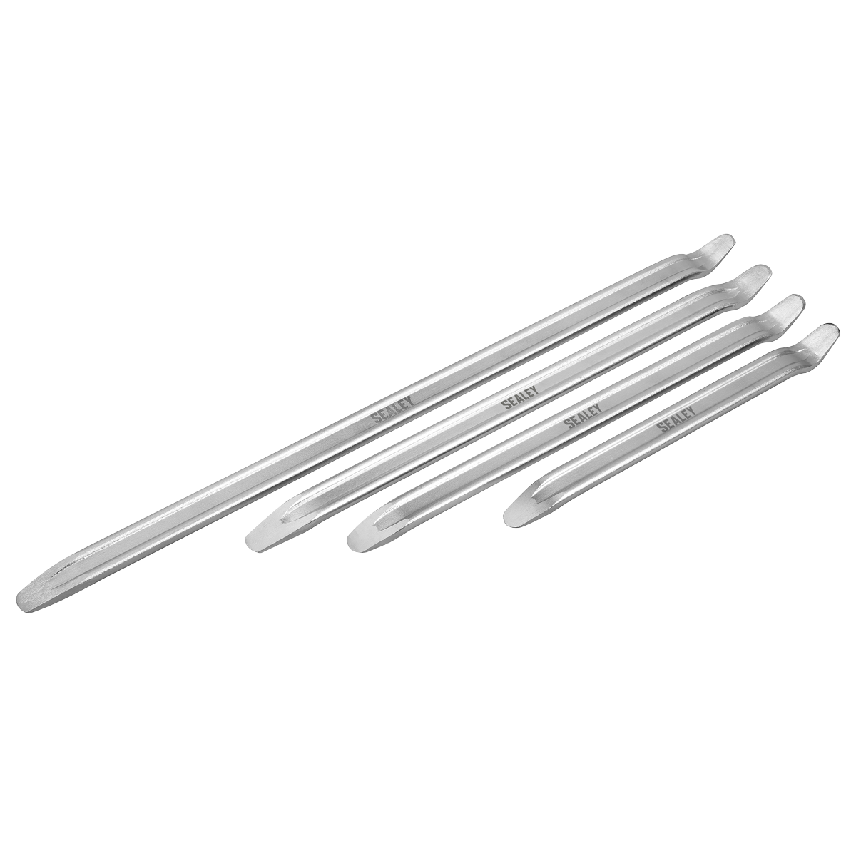 Sealey Tyre Lever Set 4 Pieces Carbon Steel With Hardened Tempered Ends VSTL3456
