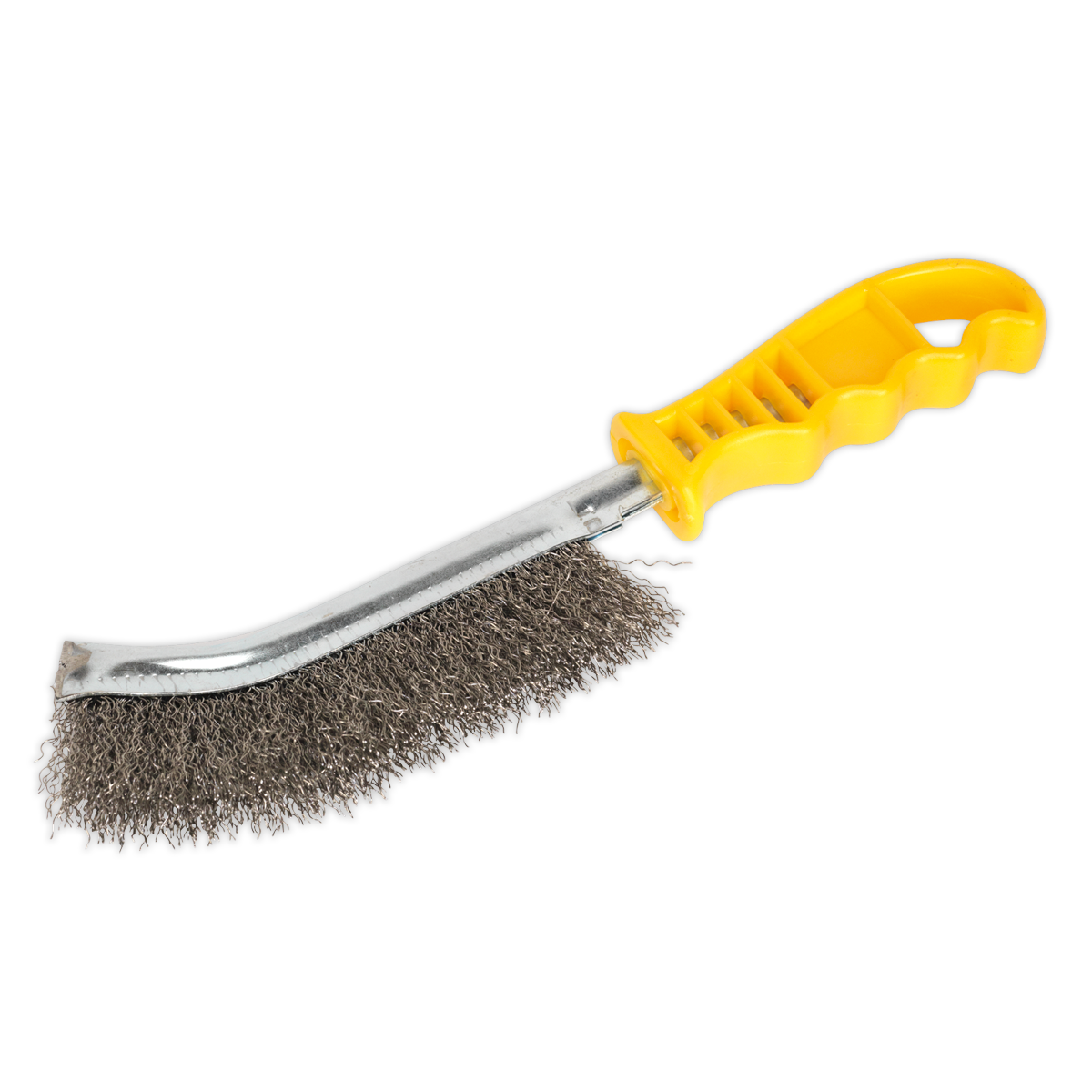 Sealey Stainless Steel Wire Brush With Composite Plastic Handle Curved WB05Y
