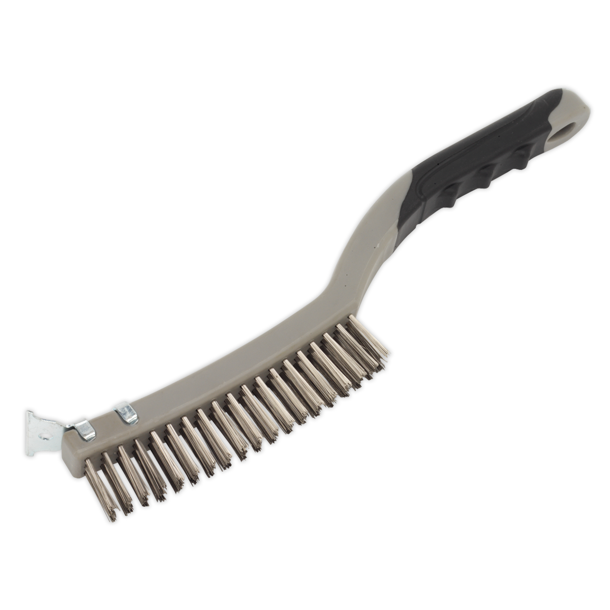 Sealey Wire Brush Stainless Steel Fill & Scraper With Hanging Hole WB105