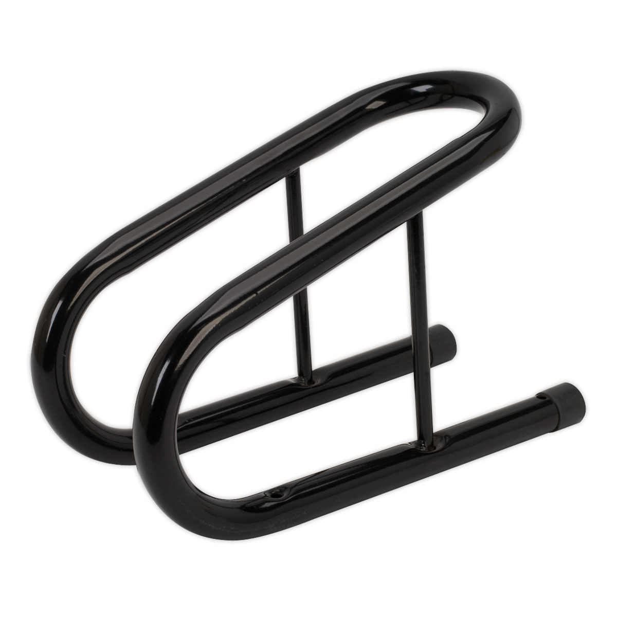 Sealey Motorcycle Wheel Chock Heavy Duty Tubular Frame 95mm - Black WC06
