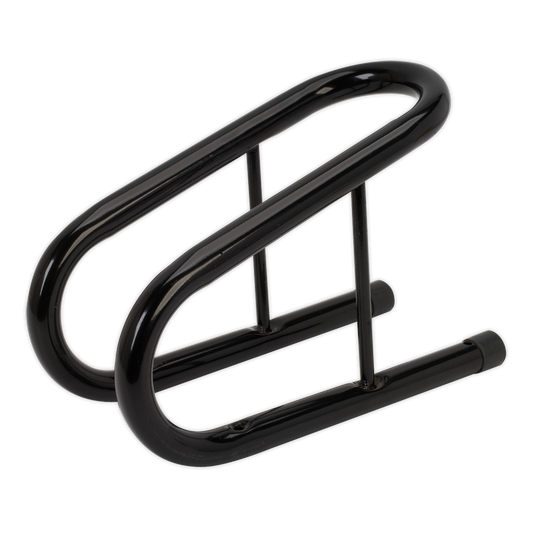 Sealey Motorcycle Wheel Chock Heavy Duty Tubular Frame 95mm - Black WC06