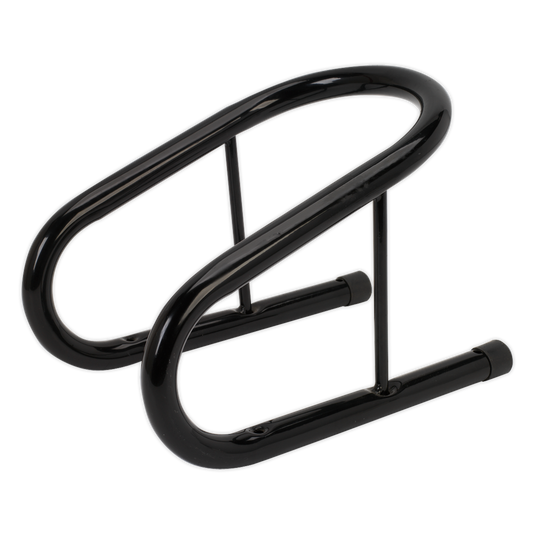 Sealey Motorcycle Wheel Chock Heavy Duty Tubular Frame 165mm Black WC08