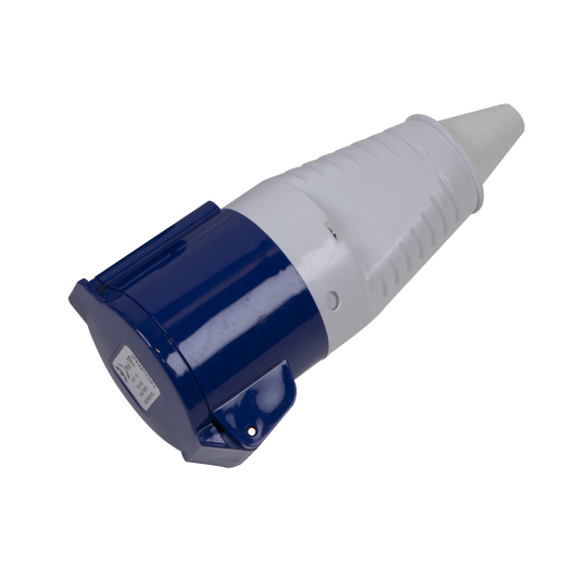 Sealey Socket With 2P+E Connectors 230V 32A IP44 Rated - Blue/White WC24032