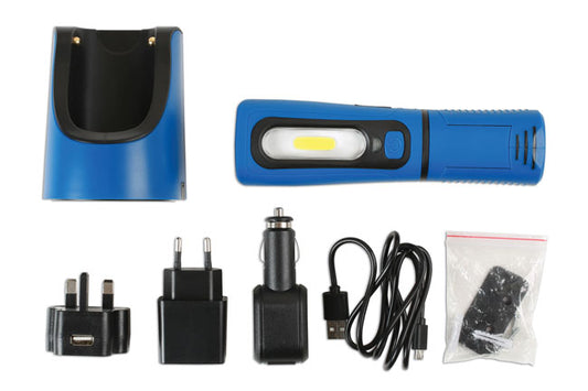 LASER 7056 COB Rechargeable Worklamp 3W 260 Lumen UV Leak Detection Lamp