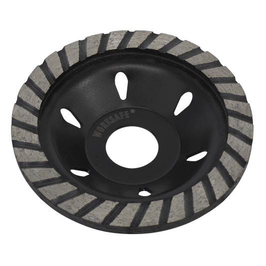 Sealey Diamond Cup Grinding Disc For Power Angle Grinders - Ø105 x 22mm WDCUP105