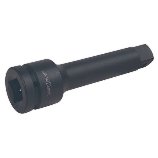 Sealey Impact Extension Bar 200mm 1" Square Drive Drop-Forged Steel AK5511