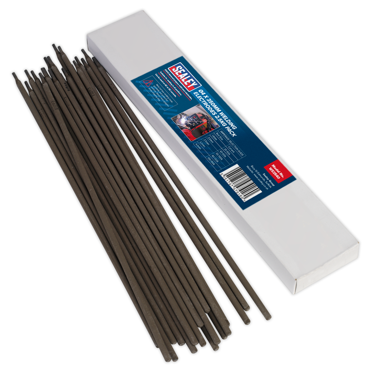 Sealey Welding Electrodes Rods 4.0 x 400mm 2.5kg Pack For General Purpose WE2540