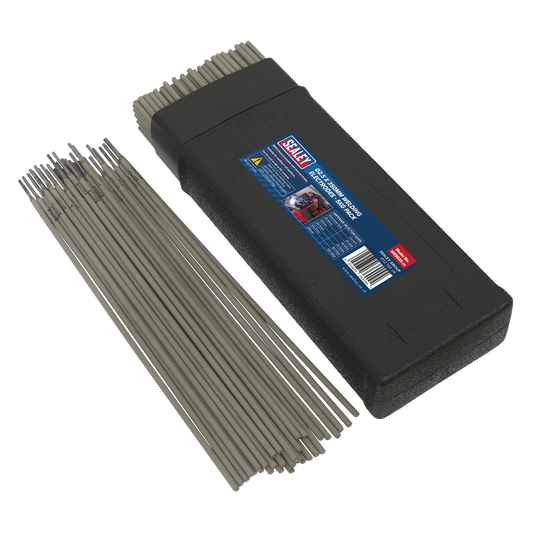 Sealey Welding Electrodes Rods 2.5 x 300mm 5.0kg Pack For General Purpose WE5025