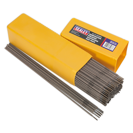 Sealey Welding Electrodes Rods Hardfacing Ø2.5 x 300mm 90A 5kg Pack WEHF5025