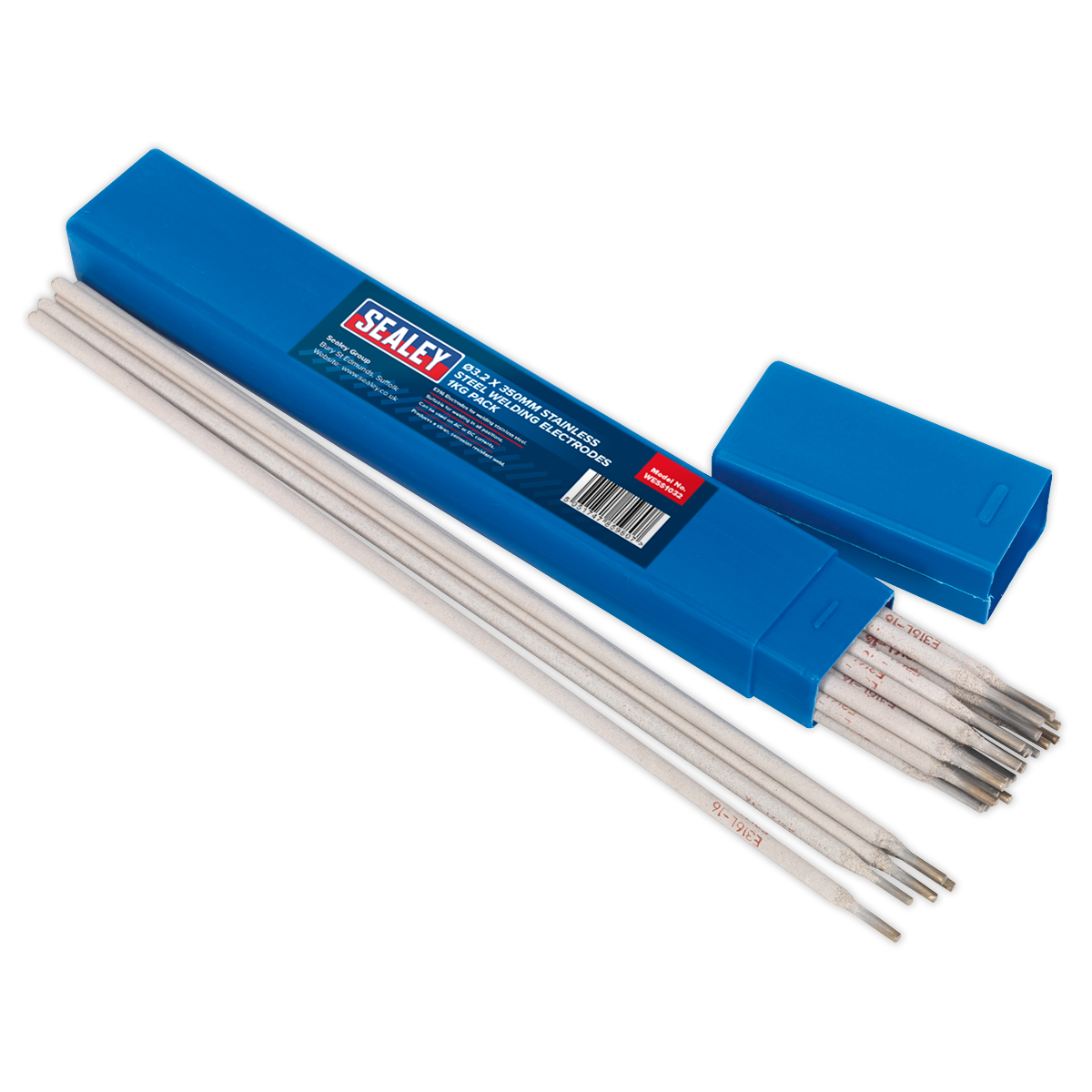 Sealey Welding Electrodes Rods Stainless Steel Ø3.2x350mm 100A 1kg Pack WESS1032