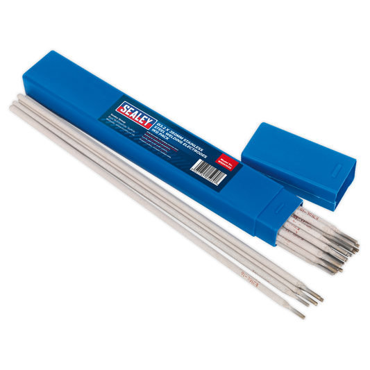 Sealey Welding Electrodes Rods Stainless Steel Ø3.2x350mm 100A 1kg Pack WESS1032