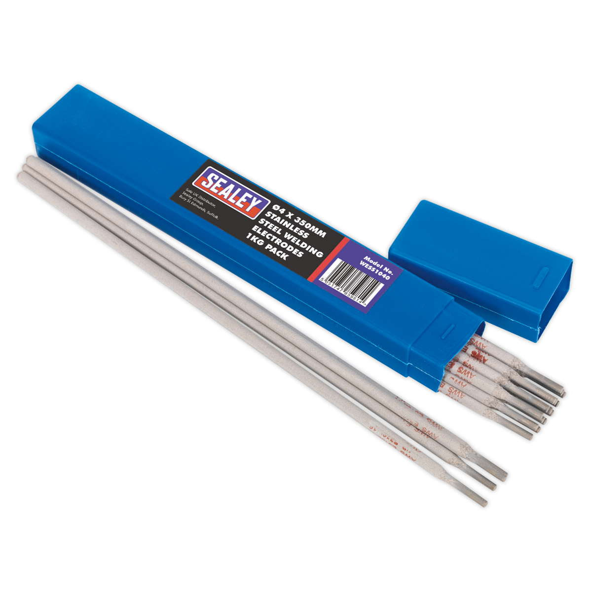 Sealey Welding Electrodes Rods Stainless Steel Ø4 x 350mm 135A 1kg Pack WESS1040