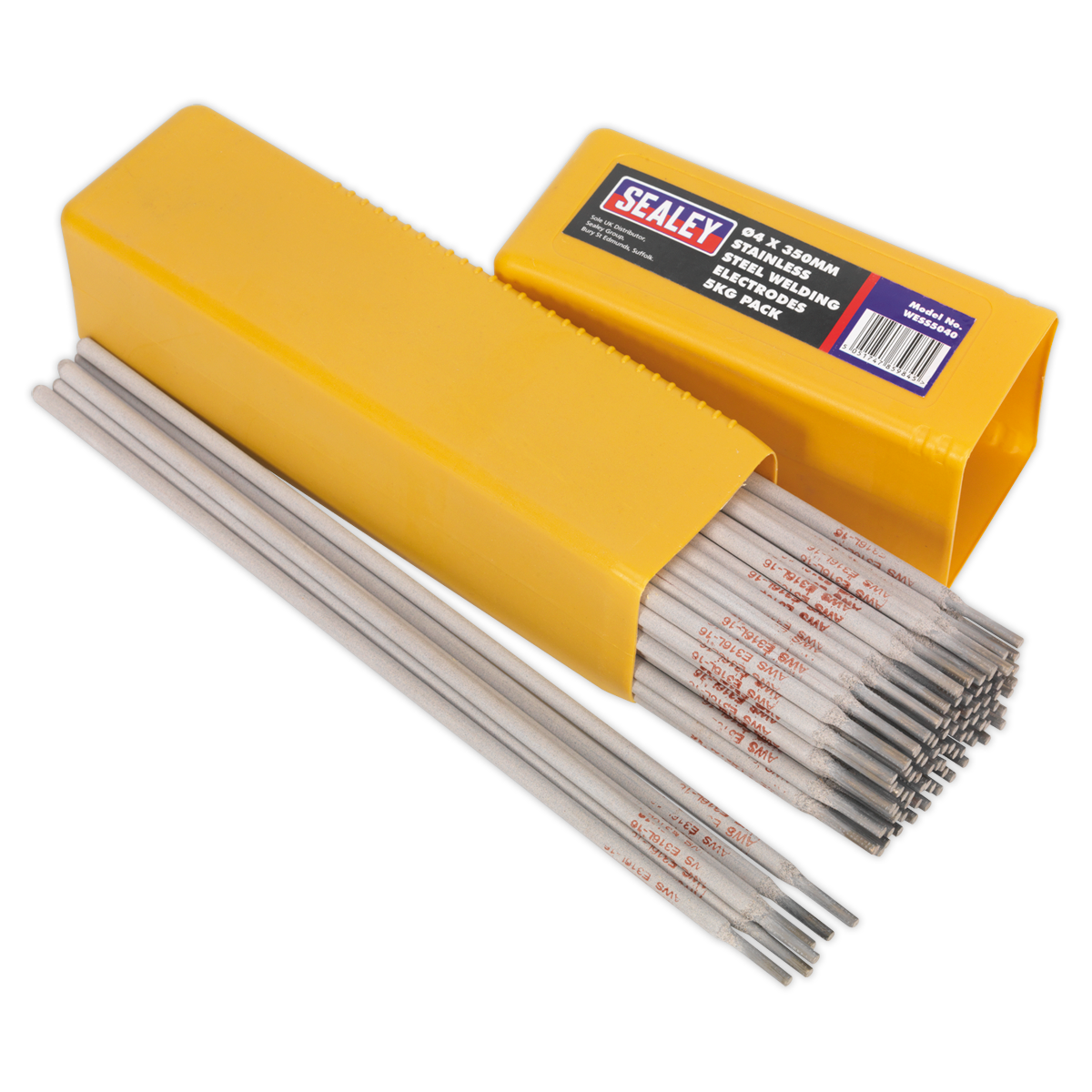 Sealey Welding Electrodes Rods Stainless Steel Ø4 x 350mm 135A 5kg Pack WESS5040