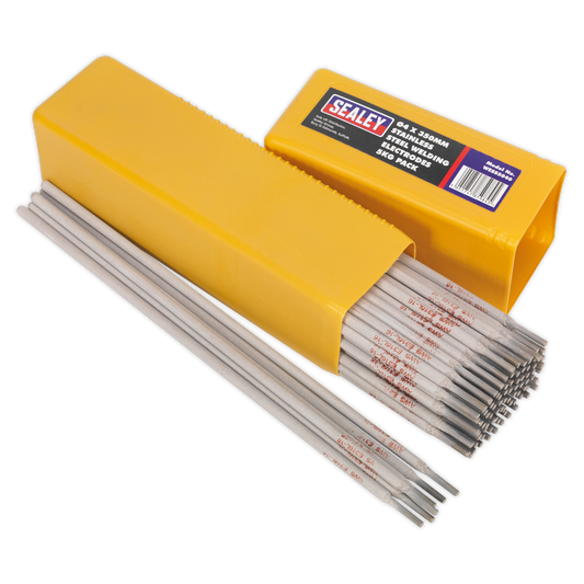 Sealey Welding Electrodes Rods Stainless Steel Ø4 x 350mm 135A 5kg Pack WESS5040