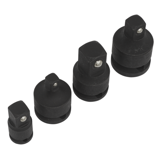 Sealey Impact Socket Adaptor Set Manganese Phosphate Finish 4 Pieces AK5523