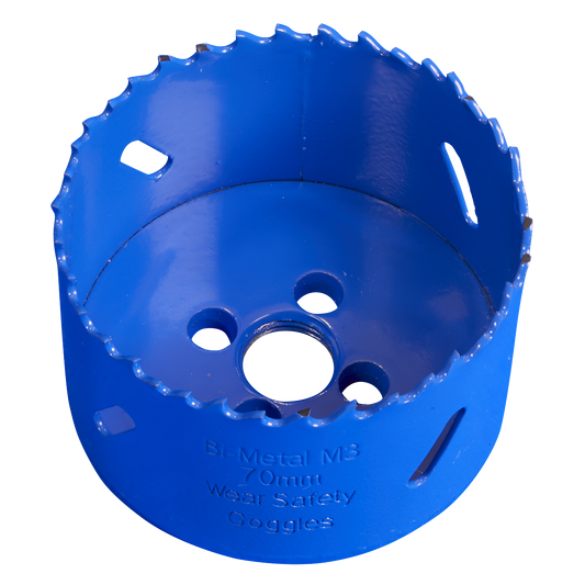 Sealey HSS Hole Saw Blade From Bi-Metal M3 Steel With Milled Teeth 70mm WHS70