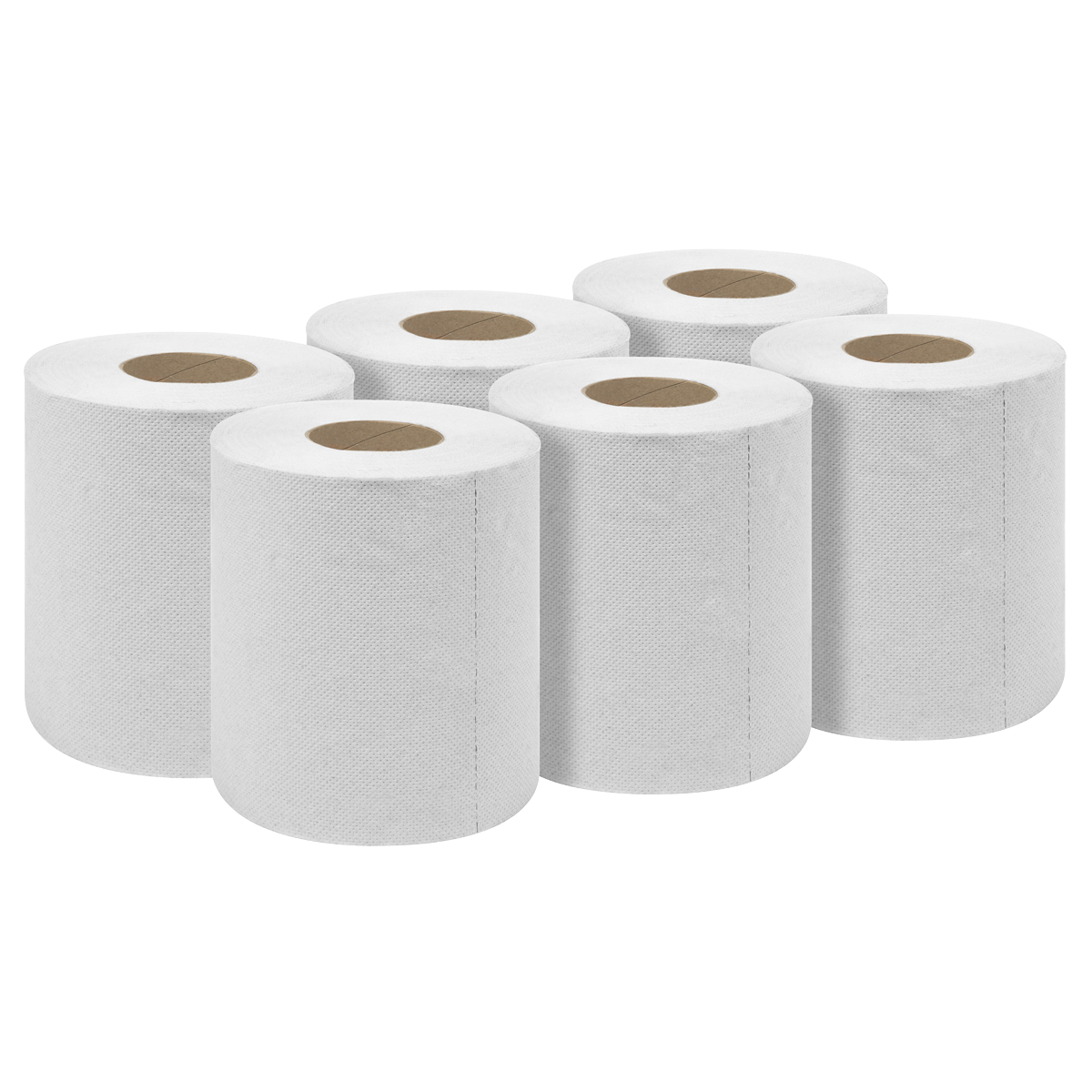 Sealey White Embossed 2-Ply Paper Roll 60m 6 Pieces Multipurpose 200mm x 170mm