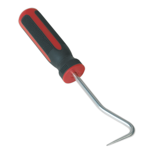 Sealey Curved Rubber Hook Tool With Chrome Vanadium Steel Shaft Curved WK0310