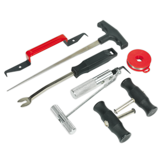 Sealey Windscreen Removal Tool Kit With Heat Treated Chromed Steel Shafts WK3